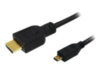 HDMI-Kabel LogiLink(A) auf Micro-HDMI(D), 1,5m, 19-pin