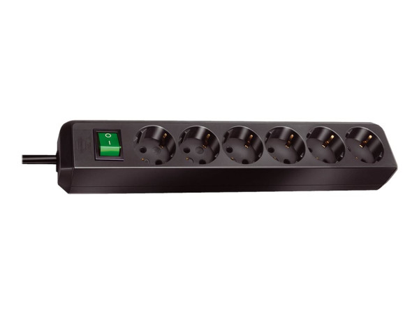 Brennenstuhl Eco-Line Steckdosenleiste 6-fach (weiß, 3
