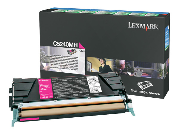 Lexmark C5240MH Toner-Kit magenta return program, 5.000