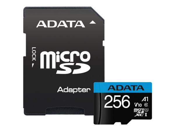 ADATA microSD 256GB Premier UHS-I Cl10 | + Adapter