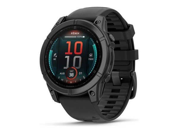Garmin f?nix E - 47mm, AMOLED (Schwarz/Schiefergrau,