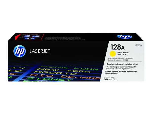 Toner HP CE322A yellow (gelb), ca. 1300 Seiten