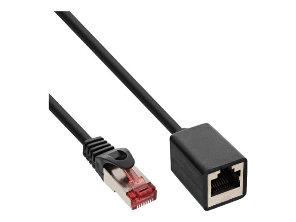 Inline Patchkabel-Verlängerung S/FTP CAT6 2m schwarz
