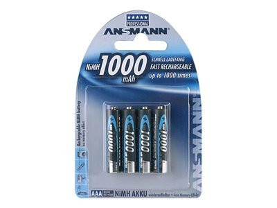 Ansmann 1000mAh NiMh Professional Akku AAA (Micro)