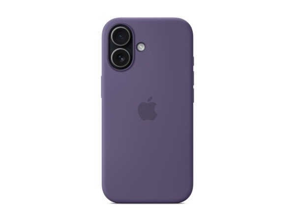 Apple Silikon Case mit MagSafe (violett, iPhone 17)