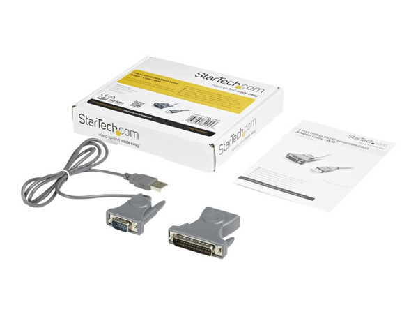 StarTech USB 2.0 auf seriell Adapterkabel (ICUSB232DB25)