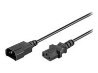 Goobay NK 100 S-100 1m schwarz Netzkabel AC Buchse > AC