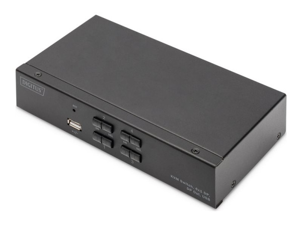Digitus KVM Switch DispalyPort 4x1 (schwarz)