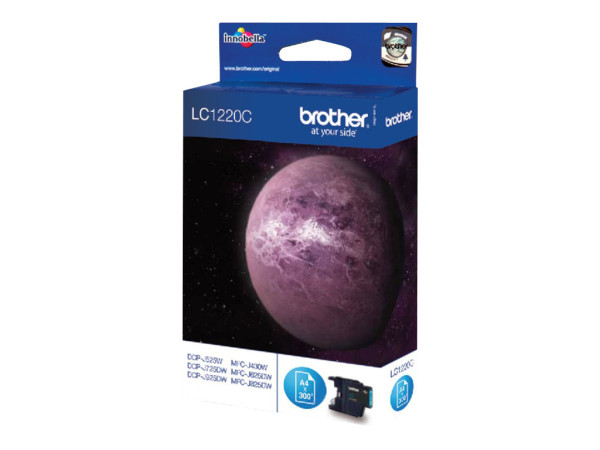 Brother LC1220C Tintenpatrone cyan, 300 Seiten ISO/IEC