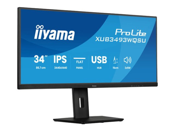 Iiyama ProLite XUB3493WQSU-B6 (86.7 cm (34 Zoll), schwarz