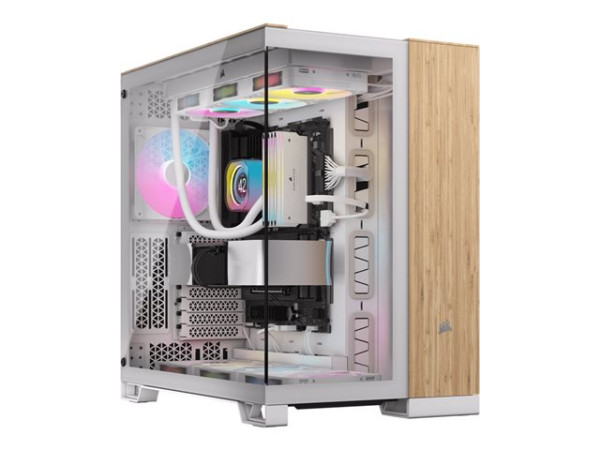 Corsair 6500X (weiß/hellbraun, Tempered Glass x 2)