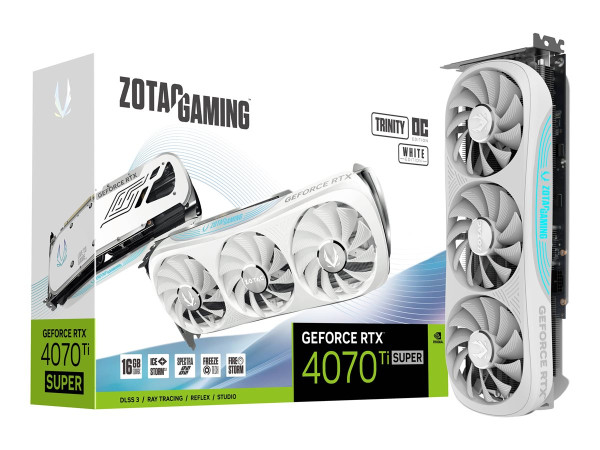 Zotac GeForce RTX 4070 Ti SUPER Trinity OC weiß, DLSS 3,