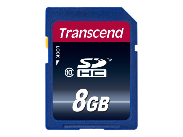 8 GB SDHC Class 10 TRANSCEND Secure Digital (TS8GSDHC10) ret