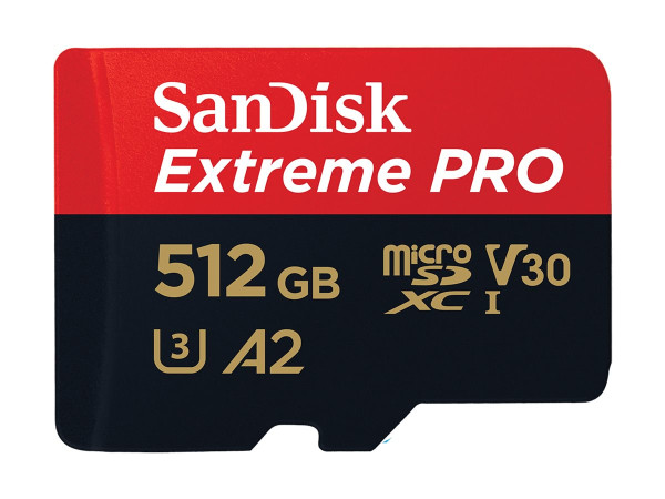 Sandisk microSD512GB Extreme Pro +1Ad SDXC SDK UHS-I U3,