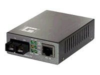 Level One L1 FVT-0104TXFC PoE Converter 530053, singlemode,