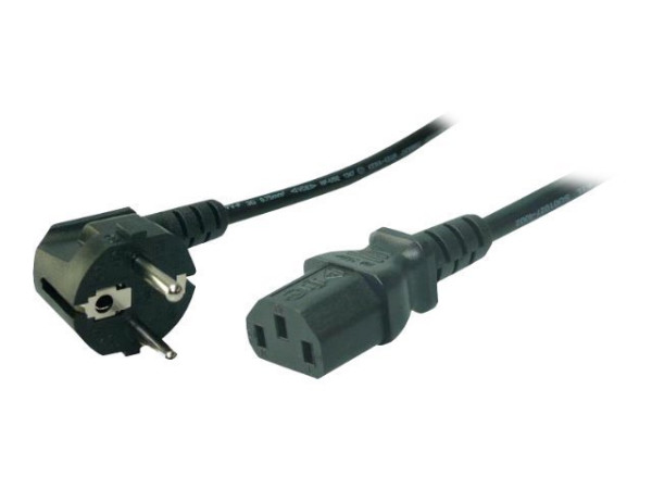 LogiLink Power Cord, Schuko-C13, black, 1,80m