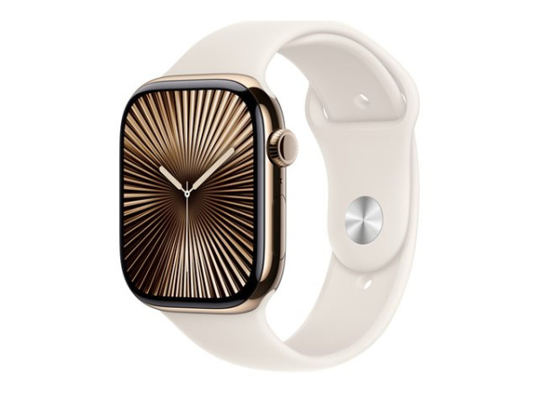 Apple Watch Series 10 (gold, Titangehäuse, 46 mm,