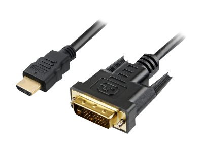 Sharkoon AV-Kabel HDMI -> DVI-D (24+1, 2,0m) schwarz, 2