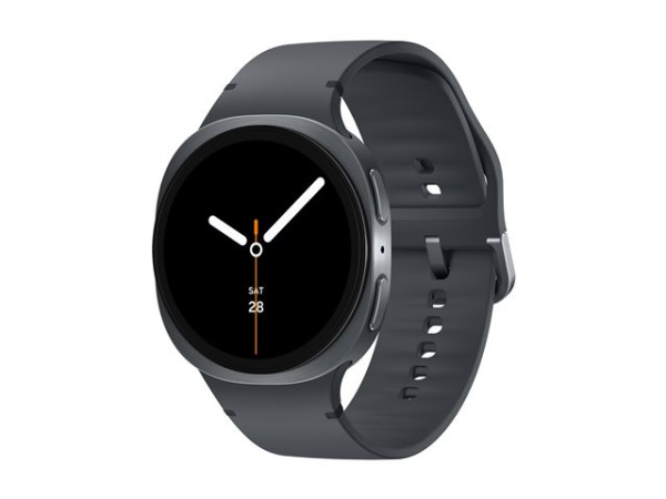 Samsung Galaxy Watch8 (dunkelgrau, 44 mm, LTE, Sport Band