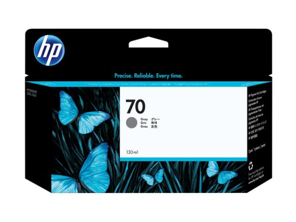 HP C9450A|70 Tintenpatrone grau, Inhalt 130 ml für