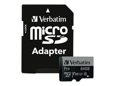 Verbatim Pro 64 GB microSDXC, Speicherkarte UHS Speed Class