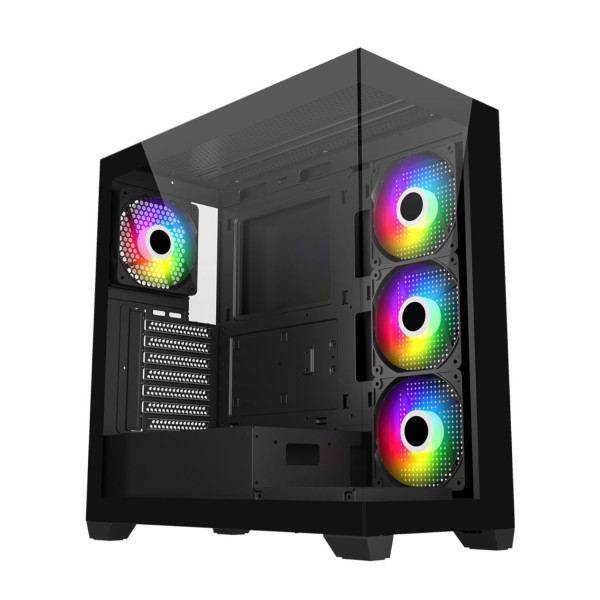 Fortron M340-BA (schwarz, Tempered Glass x 2)
