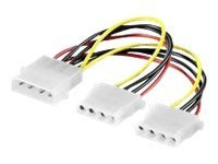 Kabel Strom Y-Adapter 1x4pol Molex => 2x4pol Molex