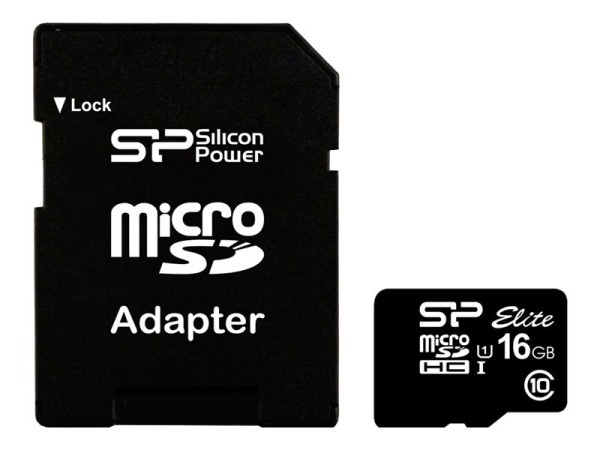 Micro SDCard 16GB Silicon Power UHS-1 Elite/class10 w/ad