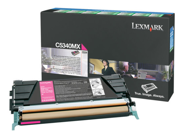 Lexmark C5340MX Toner-Kit magenta return program, 7.000