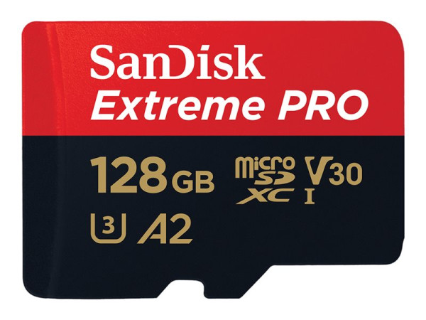 Sandisk microSD 128GB Extreme PRO R200/W90 +Ada UHS-1 U3 V30