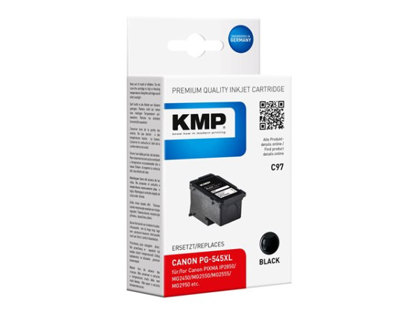 Patrone KMP für Canon PG545XL schwarz, kompatibel