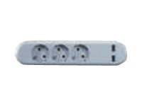 Bachmann Bach USB Smart 3x Schuko | 381.801 weiß 3x