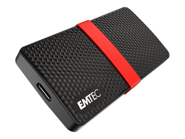 Emtec SSD 256GB 450/420 mSATA X200 USB3 ETC schwarz/rot,