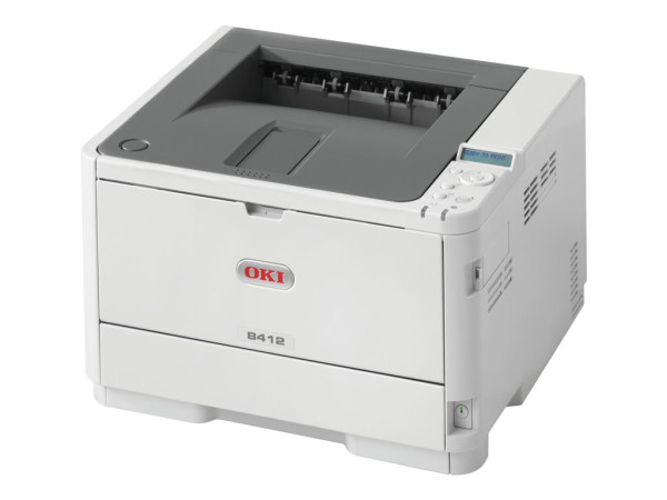 Oki B412dn, Laserdrucker hellgrau/grau, USB/LAN 1200x1200