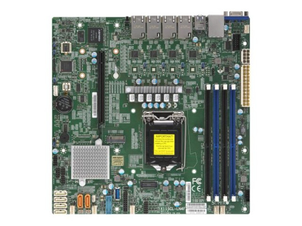 SUPERMICRO X11SCL-LN4F - Motherboard - micro ATX - LGA1151 S