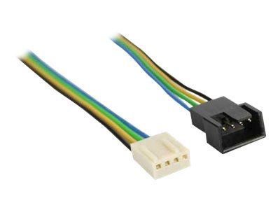 InLine« Lüfterkabel Verlängerung PWM, 4pol Molex Stecker /