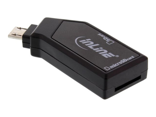 InLine OTG Mobile Card Reader, USB 2.0, für SD und microSD,