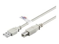 USB-Kabel USB2.0 Typ A -> Typ B St/St 2,00m grau