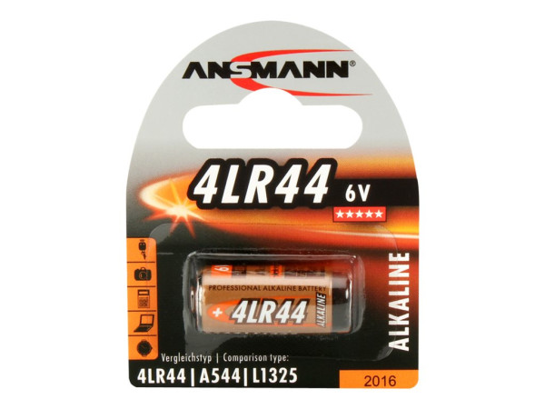 Ansmann Alkaline Batterie, 6V, 4LR44, 1er Pack (1510-0009)