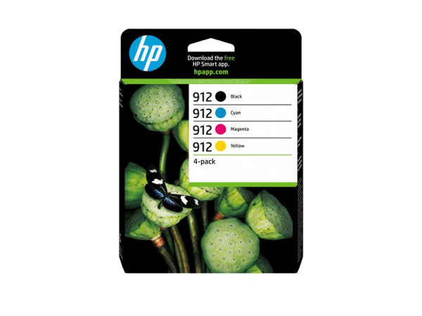HP 912 Combo Pack - 4er-Pack - Schwarz, Gelb, Cyan, Magenta