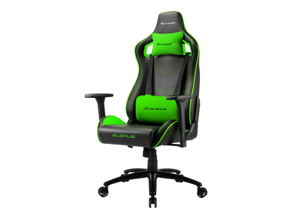 Sharkoon Elbrus 2 Gaming Seat bk/gn schwarz/grün