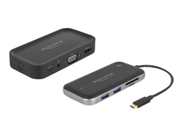 DeLOCK Wireless USB-C Adap FHD HDMI+VGA | Card