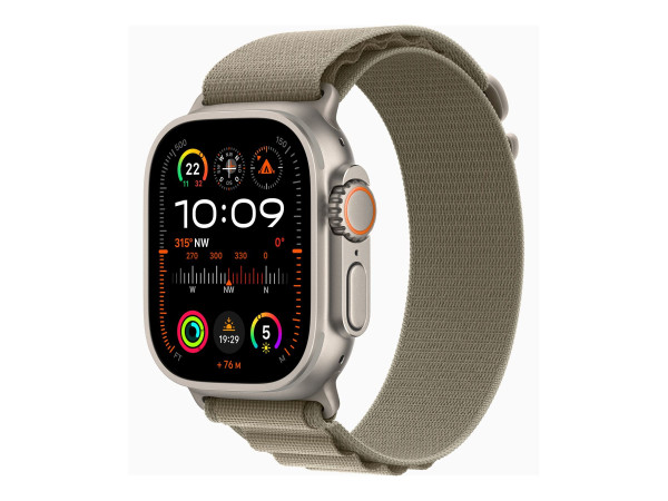 Apple Watch Ultra 2 (olivgrÃâÂ¼n, 49 mm, Alpine Loop,