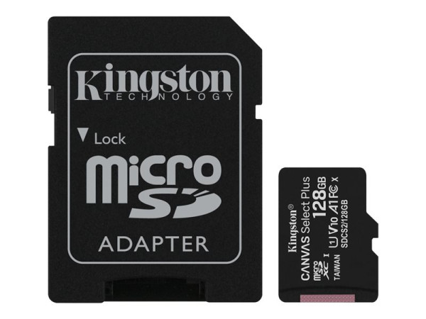 Kingston MicroSD128GB Canvas Select+ SDCS2 KIN schwarz,