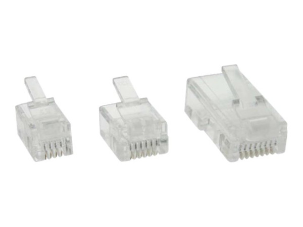 InLineÂ® Modularstecker, 8P8C RJ45 zum Crimpen auf