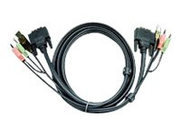 Netzwerktechnik - KVM-Switches - Kabel 1.8 m DVI, USB, 2x