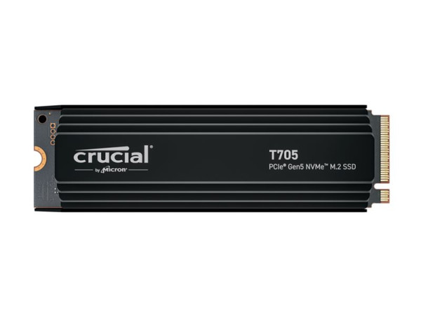 Crucial T705 1 TB mit Kühler PCIe 5.0 x4, NVMe 2.0, M.2 2280