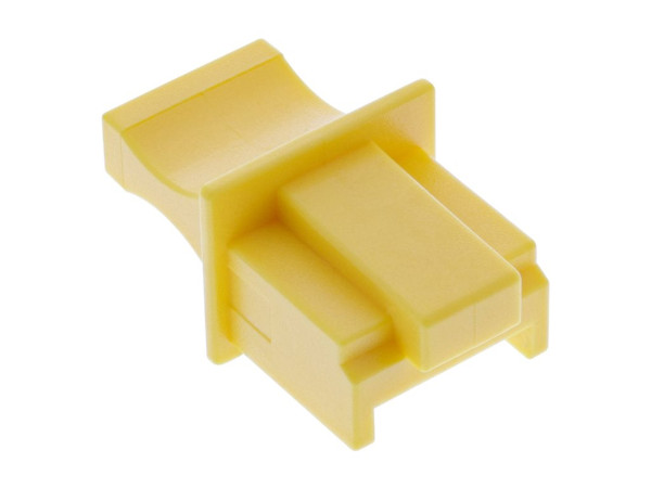 InLine Staubschutz, für RJ45 Buchse, Farbe: gelb, 100er