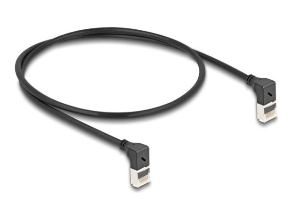 DeLOCK Patchkabel RJ-45 Cat.6a S/FTP, Slim 90Âø gewinkelt