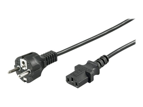 Goobay NK 106 S-300 3m schwarz Netzkabel Schutzkontakt-